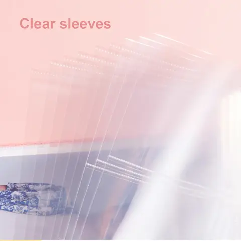 PLRBOK A4 क्लियर 10 पीस फोटो एल्बम रीफिल पेज फाइल प्रोटेक्टर 4 होल 6×4 10×15 4 रिंग बाइंडर फोटोकार्ड पोस्टकार्ड कार्ड नोटबुक 10 best sales नोटबुक A4 - №4