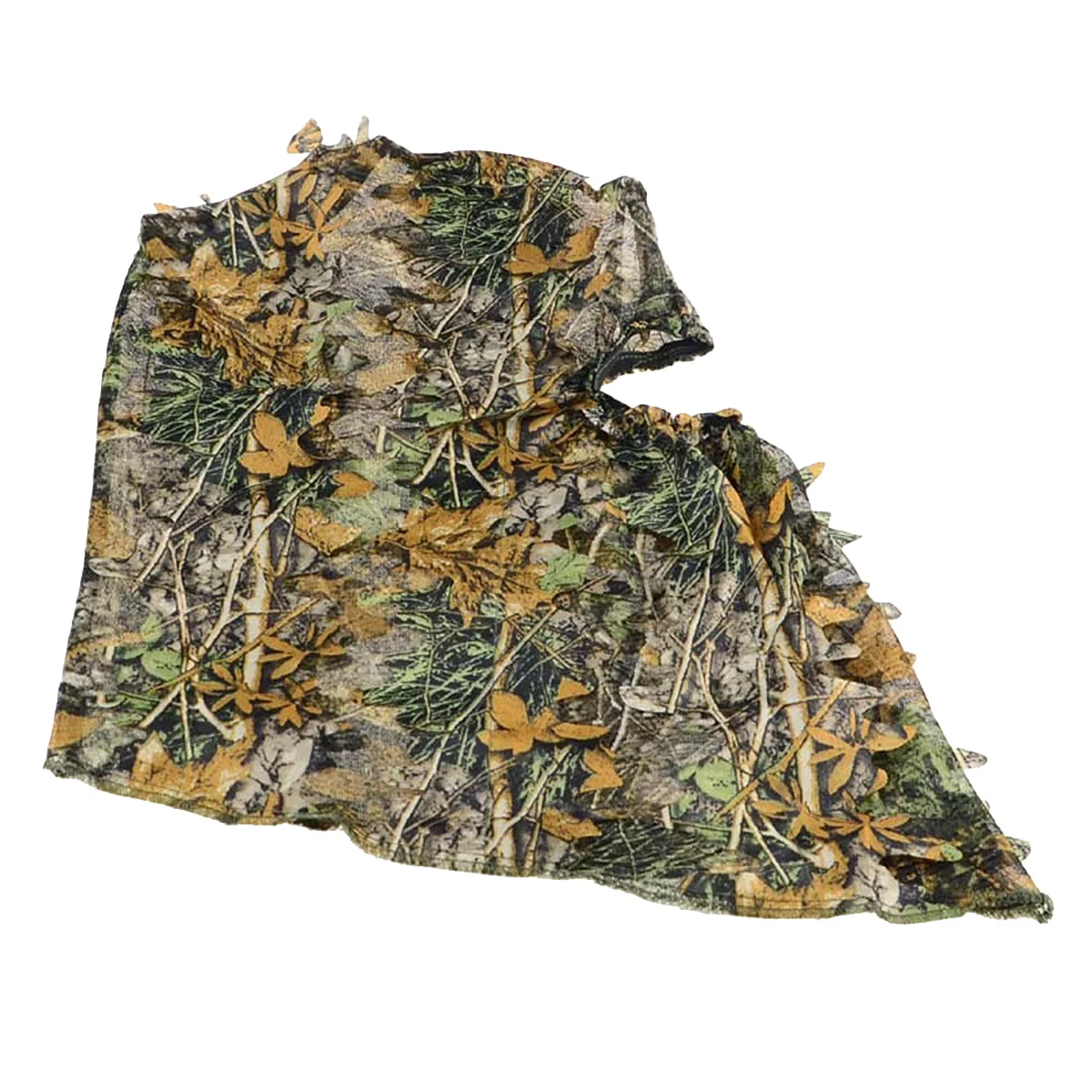 1PC Tactics Outdoor 3D Leaf Camouflage Face Mask Ghillie Suit Camouflage Hood Hunting Cap Head Bird Watching Photography Hood