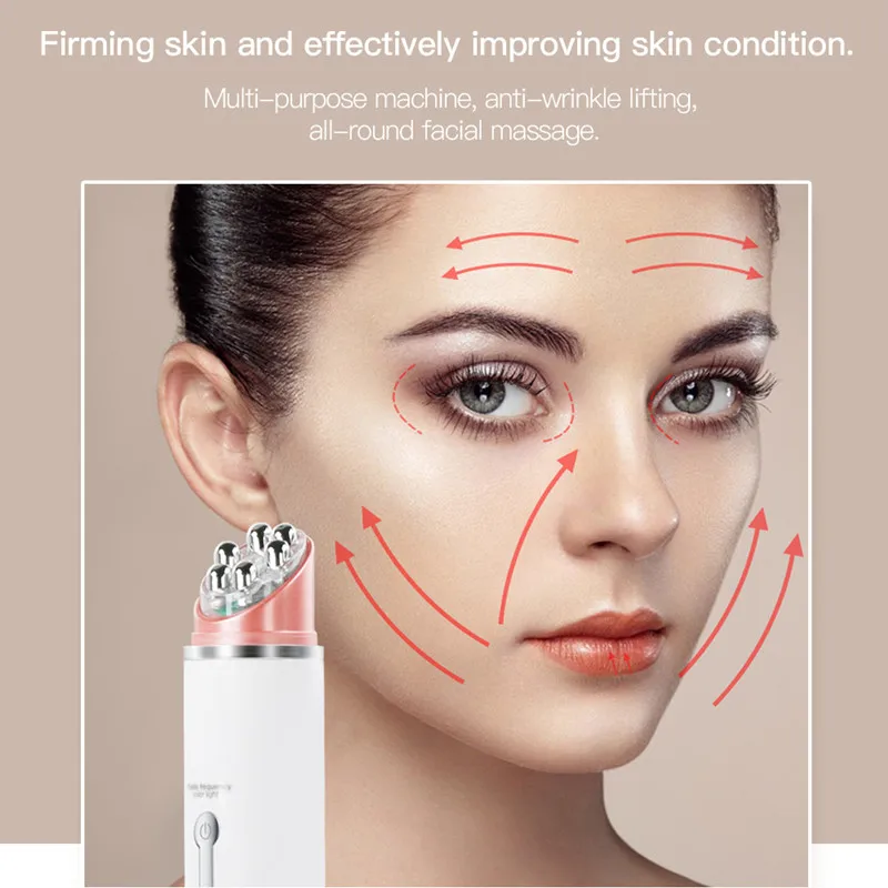 EMS Electric Eye Face Massager RF Instrument Skin Lifting Anti-Aginge Wrinkle Removal LED Multifunction Beauty Device