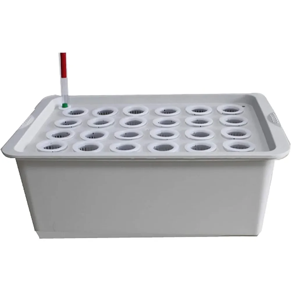 

Indoor Hydroponics Growing System Kit 24 Holes Plant Site Set Seedling Vegetables Plant Cultivation Grow Box DIY Self Watering H