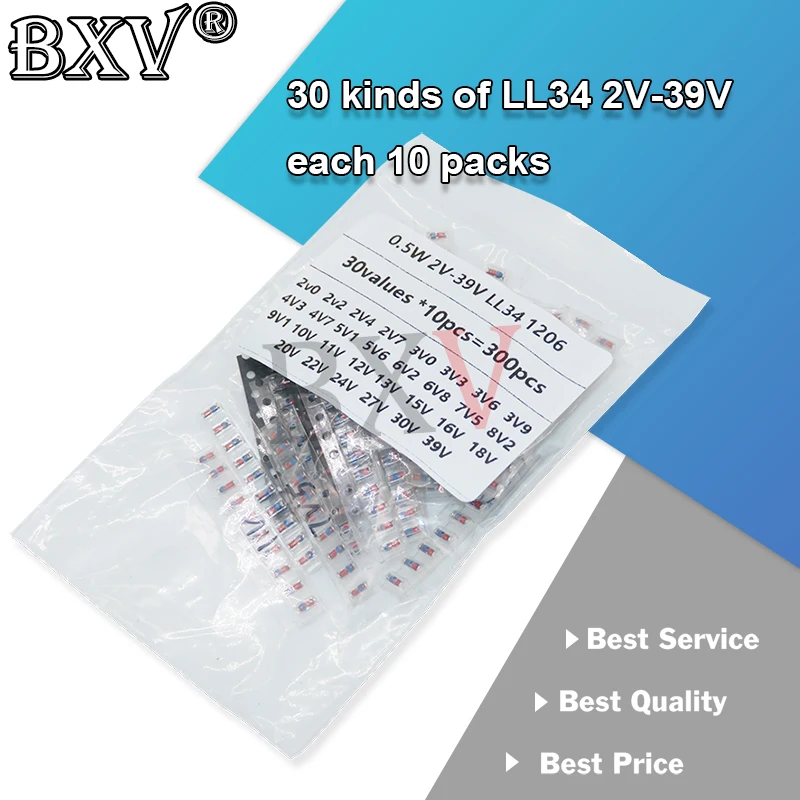 300Pcs/Set 30Values…