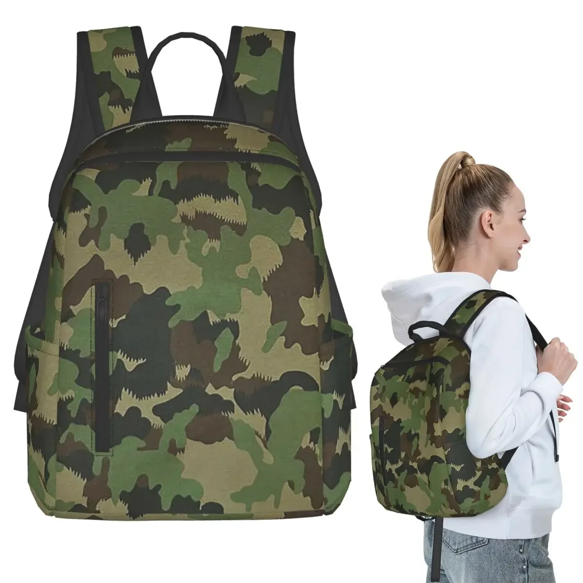 TAZ 90 Swiss Camo Military Tactical Gear Army Camouflage Backpack Student BookBag Kids School Bag Computer  Boys Girls