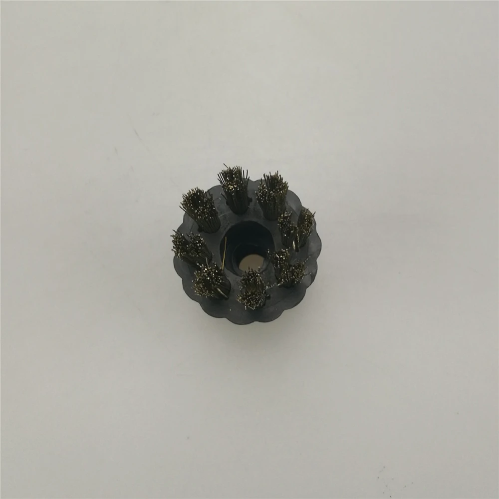 스팀 걸레 x5에 대 한 2pcs 김이 걸레 작은 라운드 브러시 1 가정용 걸레 교체 황동 브러쉬 머리에 5