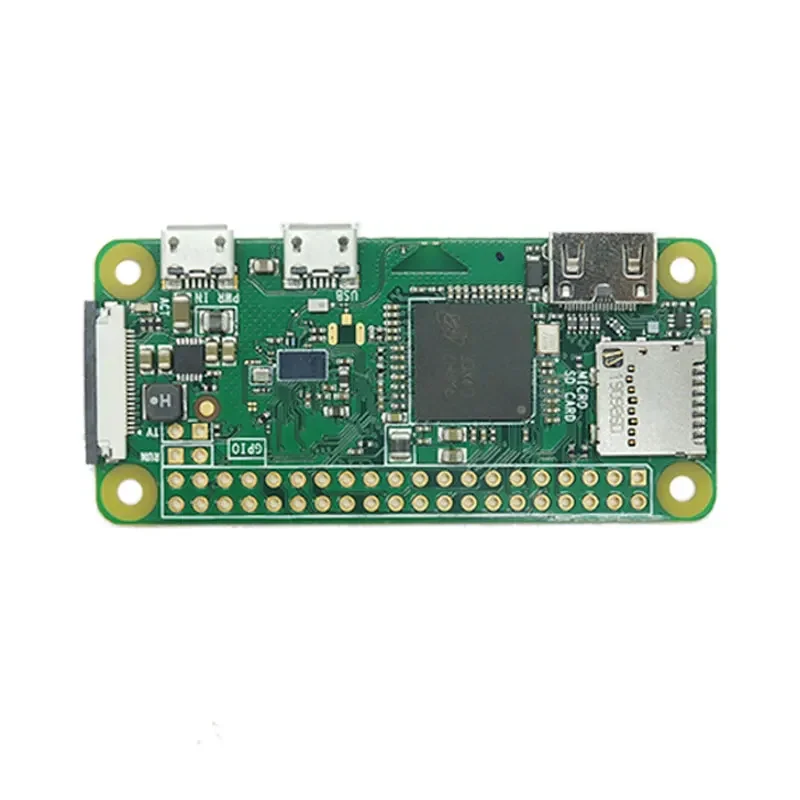 Carte Raspberry Pi ontariW, 1GHz, processeur monocœur, 512 Mo de RAM, WiFi, compatible Bluetooth, Pi 0 ontariWH, avec en-tête à broche, étui en option