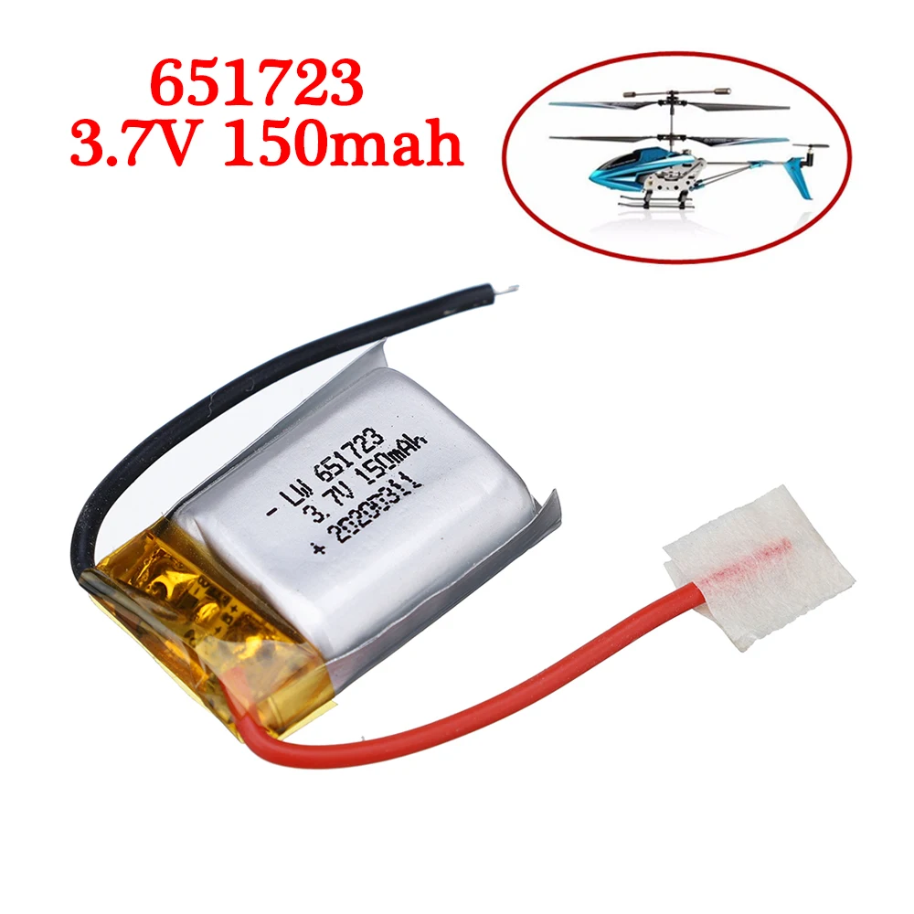 3.7V RC Drone Battery for Syma S105 S107 S107G S109 S111 MJXRC s977/s009 Wltoy v319 RC Helicopter Spare Parts 3.7 V 150 mah Lipo