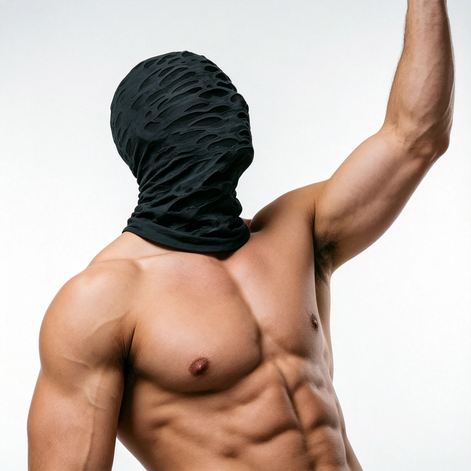 

Women Men Balaclava Cap Cosplay Head Cover Distressed Ripped Full Face Mask Party Halloween Festival Accessories