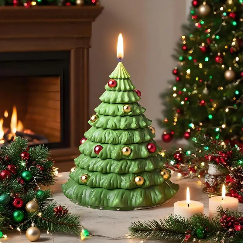 

Креативная 3D рождественская елка, ароматическая свеча, силиконовая форма, сделай сам, литье воска, ароматерапия, гипсовые формы для изготовления рождественских поделок