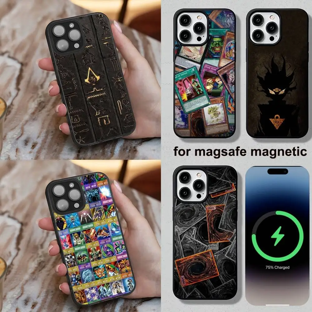 

Game Yu-Gi-Oh Card Phone Case For iPhone 16,15,14,13,12,11,Plus,Pro,Max,Mini Soft Magesafe Magnetic Wireless Charge