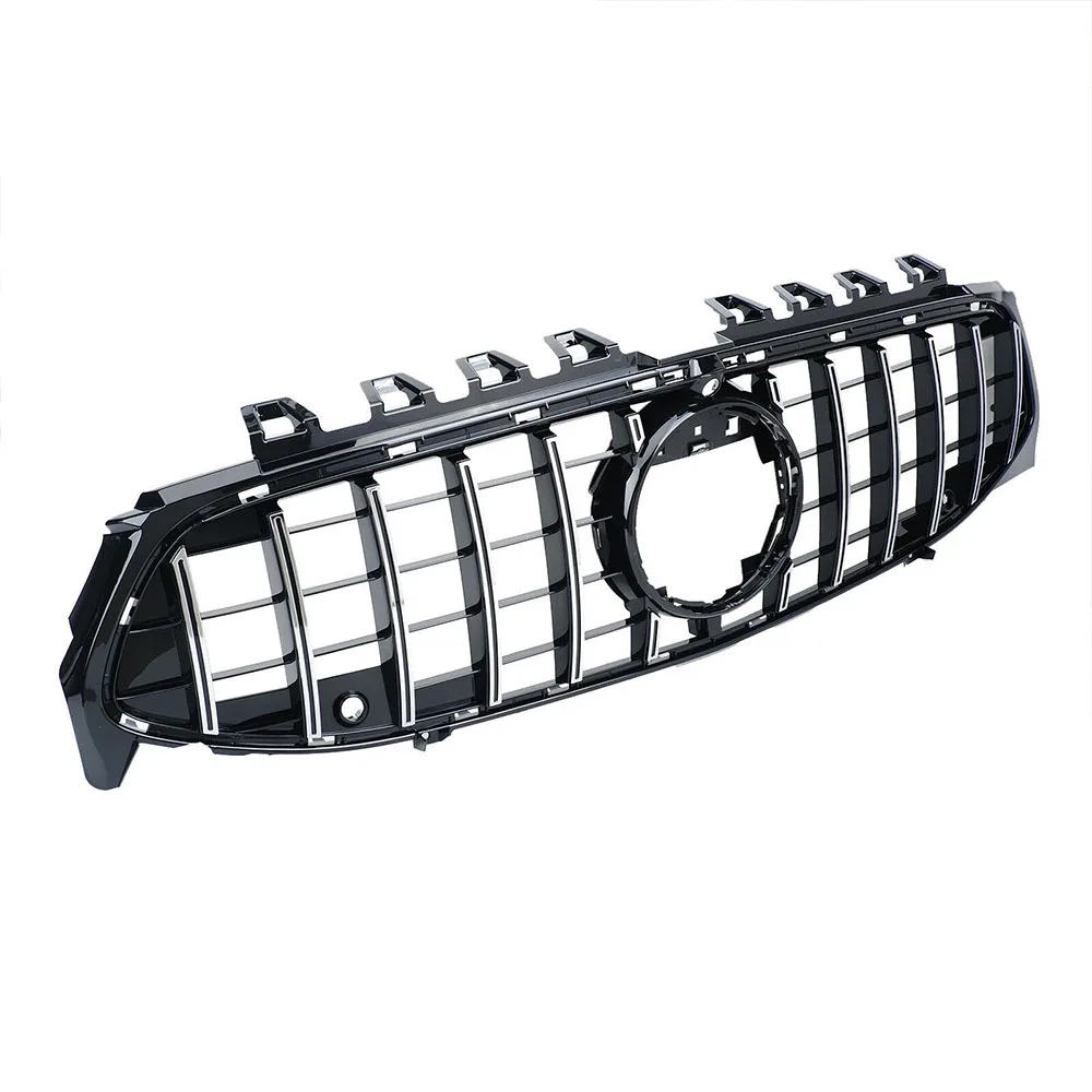 Glossy Black Gtr Stijl Bumper Grille Voor Mercedes Benz Cla-Klasse W118 20-23 Cla180 Cla200 Cla250 Claa35 Amg Voorbumper Grille