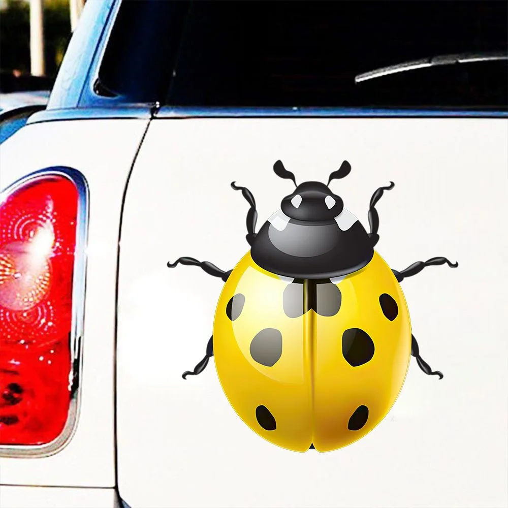 

Ladybug Insects Carry Sticker Vinyl Decal Waterproof Rear Window Motorcycle Camper Bumper Truck Laptop Decoration SH1135