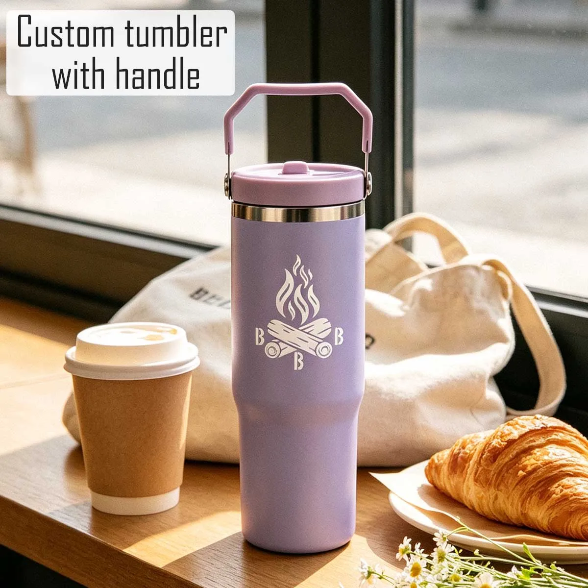 Cute Customized Mug, Custom Initial Iced Coffee Glasses, Best Present for Wedding, Bridal Shower, Engagement & Anniversary