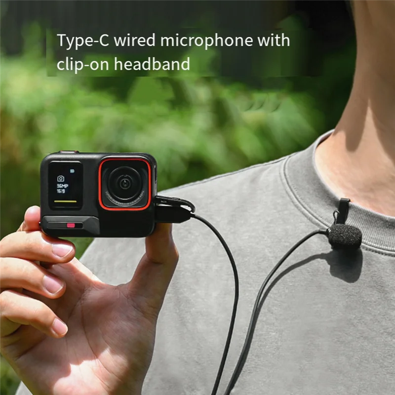 

(Limited Offer) Condenser Lavalier Microphone For Insta360 Ace/Ace Pro/Ace Pro 2 Collar Clip Microphone