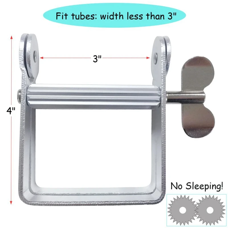 Metal Toothpaste Tube Squeezer Paint Tube Wringer Key Roller for Cream Oil Art Supply Kitchen Tool