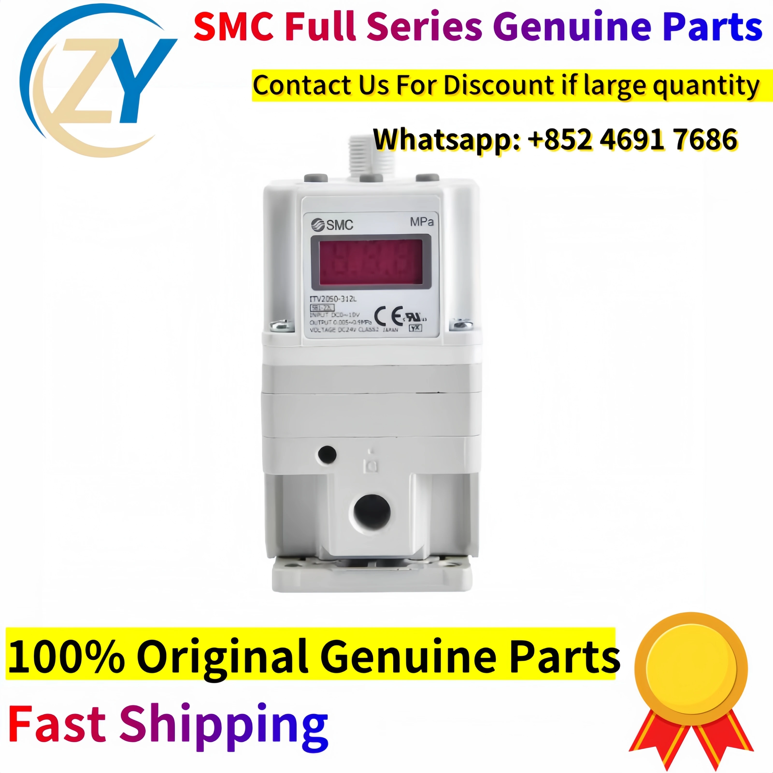 

Genuine SMC ITV2050-012L ITV2050-012N ITV2030-312N Electric Proportional Valve ITV Full Series