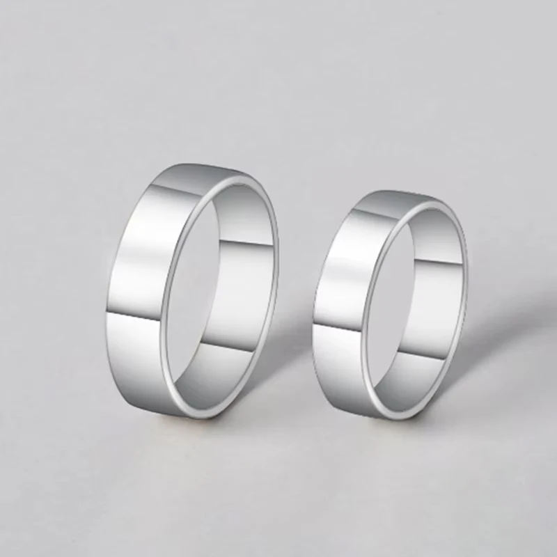 Modian Sale 100% 925 Sterling Silver Couple Simple Rings Classic Lover Finger Ring For Women & Man Wedding Silver Jewelry Bijoux