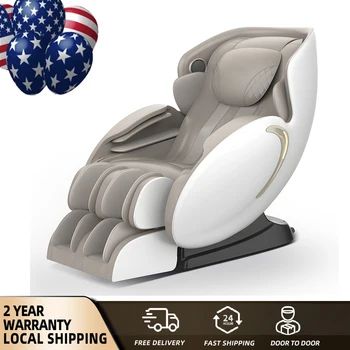 Image 2 Year Warranty 4D SL Airbag Zero Gravity full body Massage Chair Home 3D Office Foot Roller Shiatsu Office Chair Massage Sofa