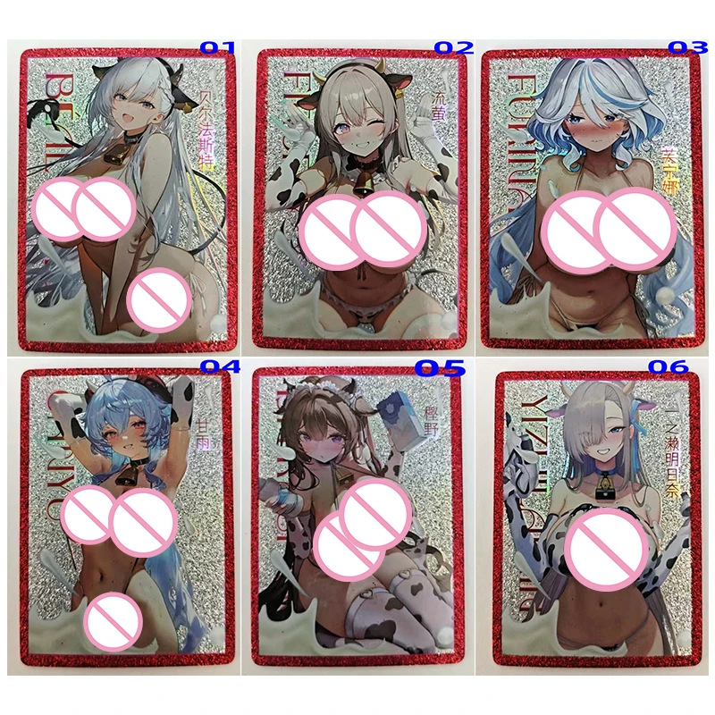 

Японское аниме «История богини» Ganyu Furina Firefly Ijn Kashino Ichinose Asuna Коллекционные карты Рождественские подарки на день рождения игрушки для мальчиков