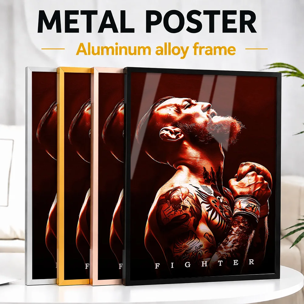 Mc Gregor Framed Metal Poster Personalized Street Tribute Wall Art A Unique Gift For Creative Collectors To Display In Studio