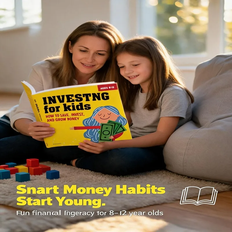 Livre d'investissement pour enfants de 8 à 12 ans : Guide d'alphabétisation financière pour apprendre aux enfants à économiser, investir et faire fruir leur argent – Cahier d'exercices de finance