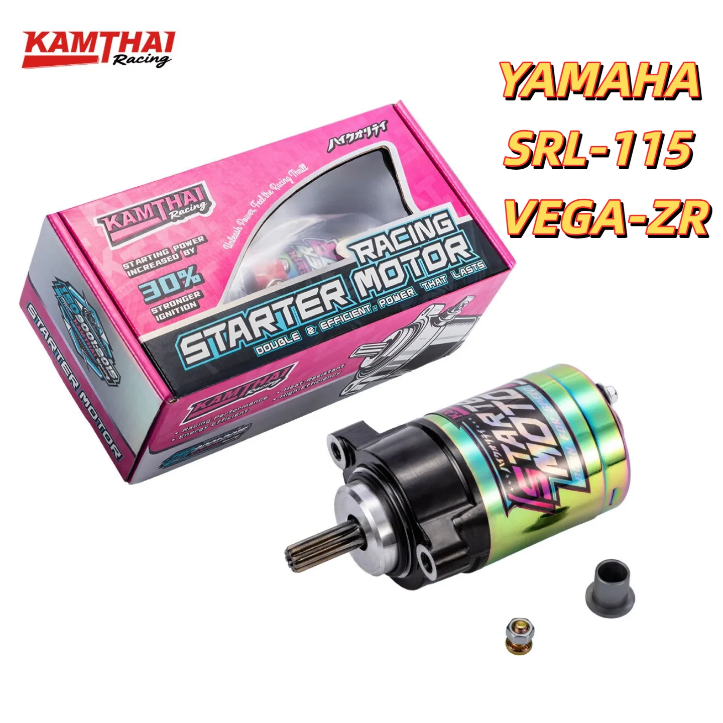 Motor de Arranque Eléctrico para Motocicleta KAMTHAI Compatible con YAMAHA SRL-115 VEGA-ZR Calidad OEM 5D9-H1800-00 Accesorios para Motocicletas de Carreras