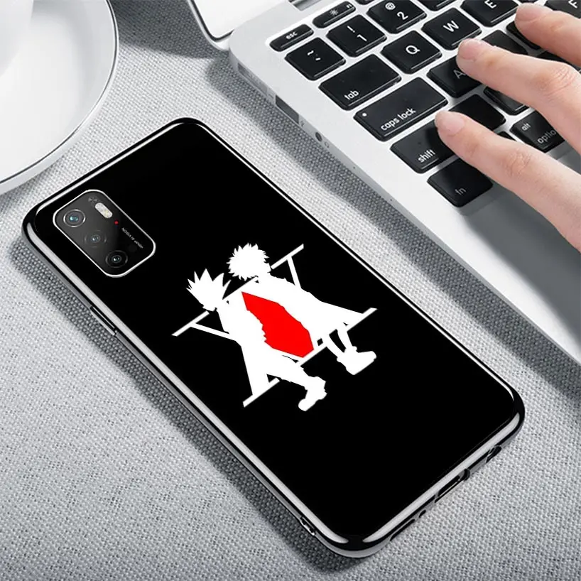 Black White HXH X Hunter Case Phone Cover for Xiaomi Poco X3 Nfc X5 X6 X7 X4 Gt F7 Ultra F6 F5 Pro F4 F3 M5S M4 M6 M3 Trend Fund view 5