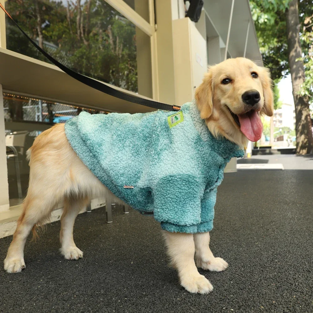 

HOOPET 3XL-7XL Winter Thick Big Dog Clothes Lambs Wool Jacket for Medium Large Dogs Windproof Coat Pet Accessories