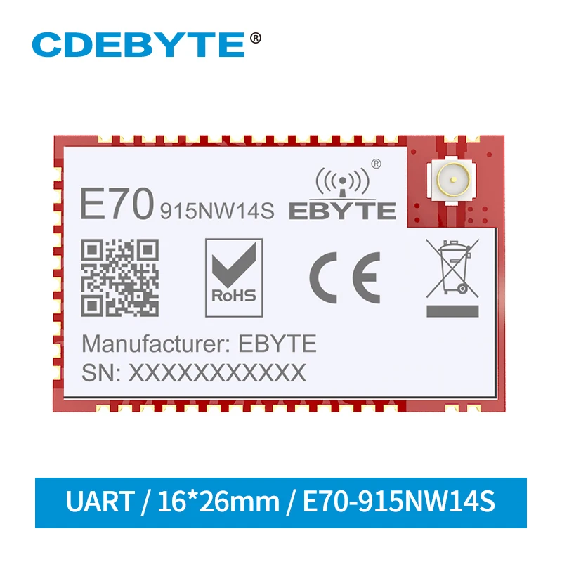 

433MHz 915MHz Module IoT SMD Star Network E70 SoC 14dBm 30dbm IPEX Stamp Hole uhf Wireless Transceiver Transmitter and Receiver