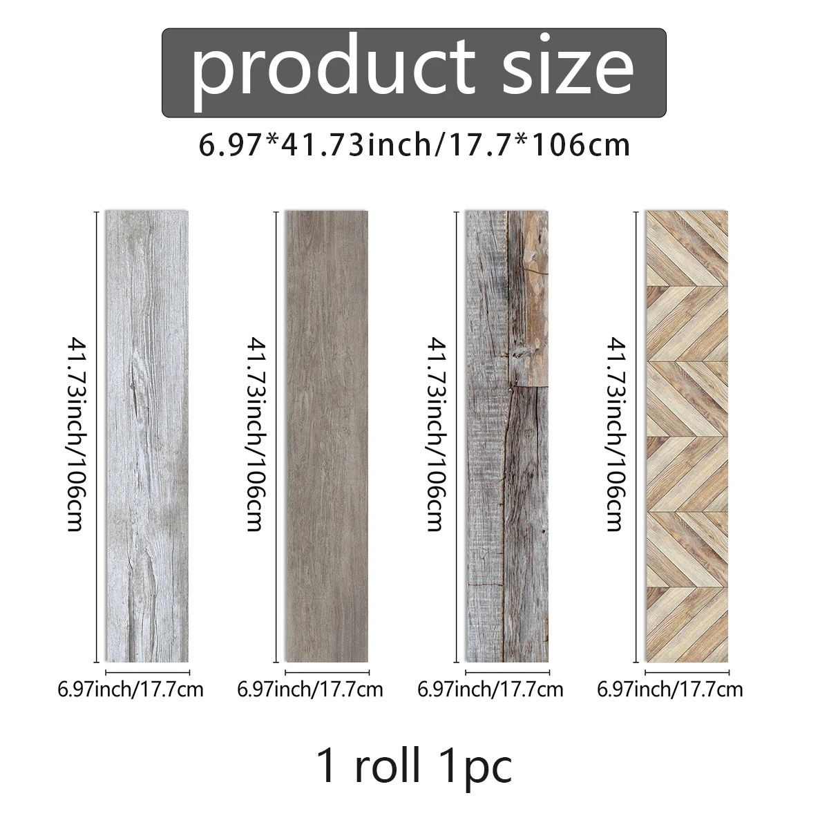 1pc Imitation Wood Grain Staircase Sticker Self-Adhesive Easy to Install Refurbishing Wooden Steps Home Improvement First Choice