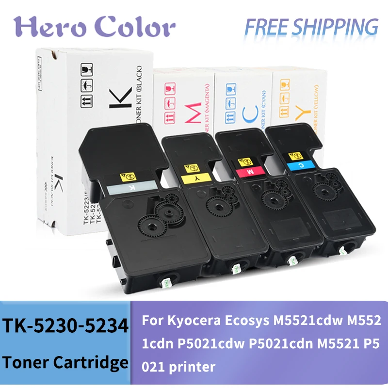 TK-5230 Compatible Refillable Toner Cartridge For Kyocera Ecosys M5521cdw M5521cdn P5021cdw P5021cdn M5521 P5021 printer