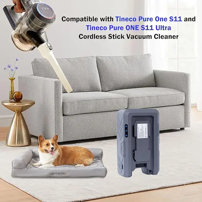 بطارية بديلة 3000 مللي أمبير في الساعة 21.6 فولت للمكنسة الكهربائية Tineco Pure ONE S11 موديل S11-02 (غير تنطبق على الطراز S10WM-01) #3