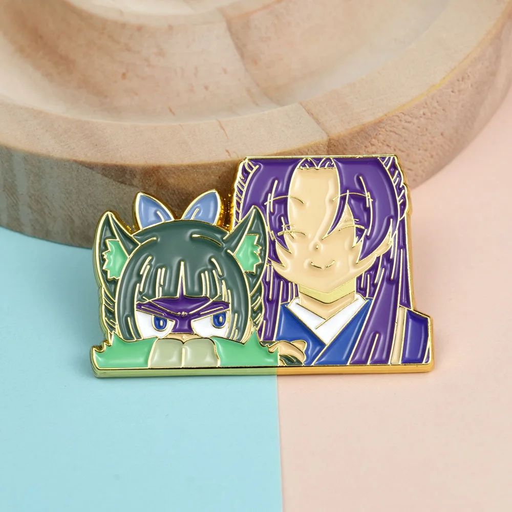 Anime The Apothecary Diaries Kawayi Ren Shi Mao Mao Cosplay Costume Badge Pin Accessories Backpack Pendant Metal Prop Brooch