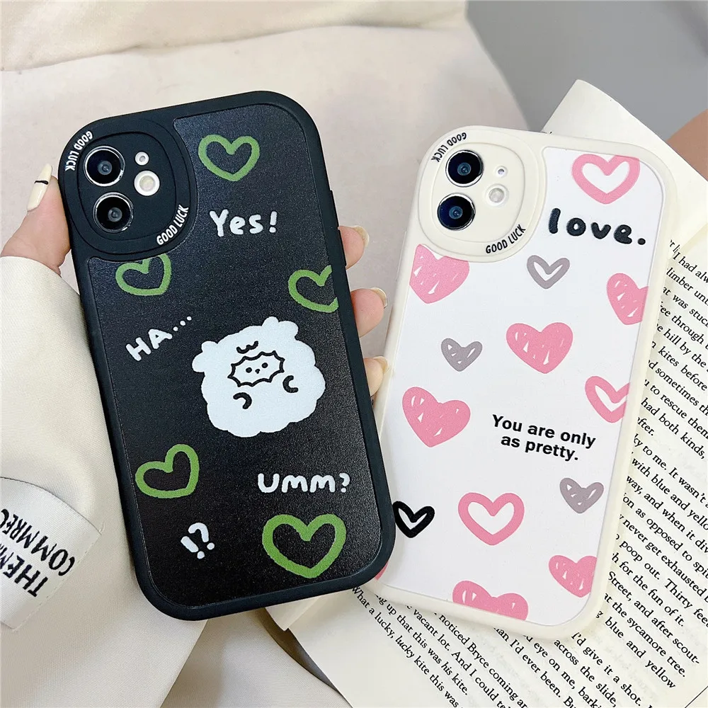 Love Heart Phone Case For Samsung A53 5g Case A54 5g  A32 A52 A52S A33 A34 A04 A23 A13 A73 A71 A51 A20S A10S Soft Silicone Cover