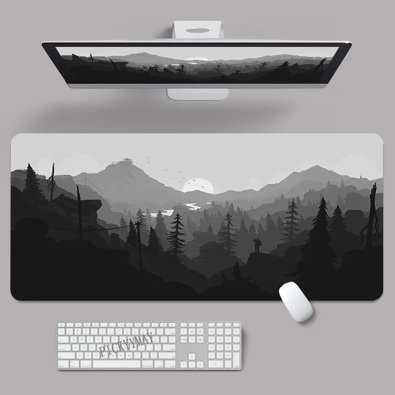 

Large Gaming Mousepads Firewatch Mouse Pad Computer Mousepad Mouse Mat 90x40cm Desk Pads For PC Keyboard Mats Table Rug