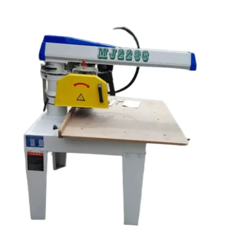 Hand-pulled saw factory woodworking machinery MJ2236 universal rocker arm miter  push table  45 degree