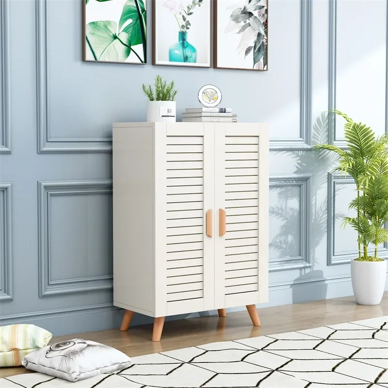 

Adjustable Hallway Shoe Cabinets Small Portable Modern Storag Save Space White Shoe Rack