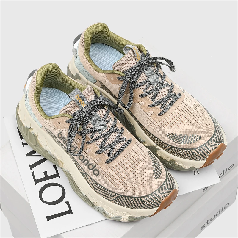 2024 New Mens Womens Trail Running Shoes Black Beige Walking Sneakers Unisex Outdoor Sport Trainers Couples Brand Gym Sneakers