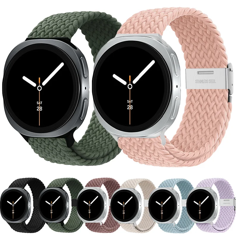 Плетеный ремешок без зазоров для Samsung Galaxy watch 8, 44 мм, 40 мм, браслет-браслет для Samsung Galaxy watch 8, классический ремешок 46 мм