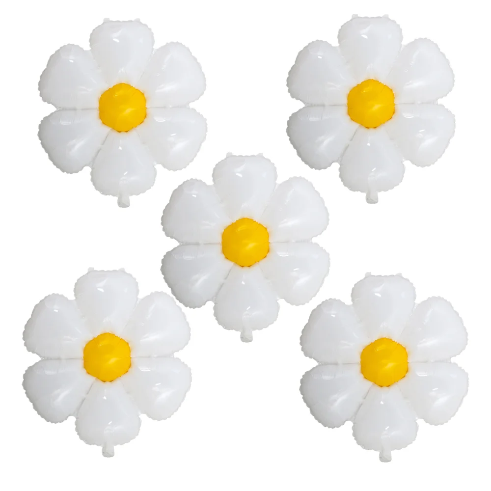 7pcs Bee Daisy Foil Balloon Set for Spring Birthday Anniversaries Graduations Mother\'s Day Party Decoration Daisy flower Globos