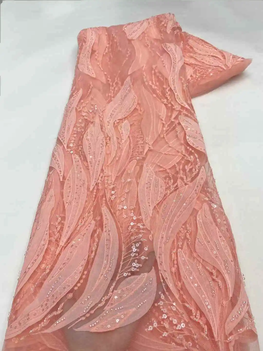 قماش دانتيل مطرز بالترتر الأفريقي الفاخر 2025 جودة عالية العريس النيجيري الزفاف الزفاف التطريز الفرنسية تول الخياطة