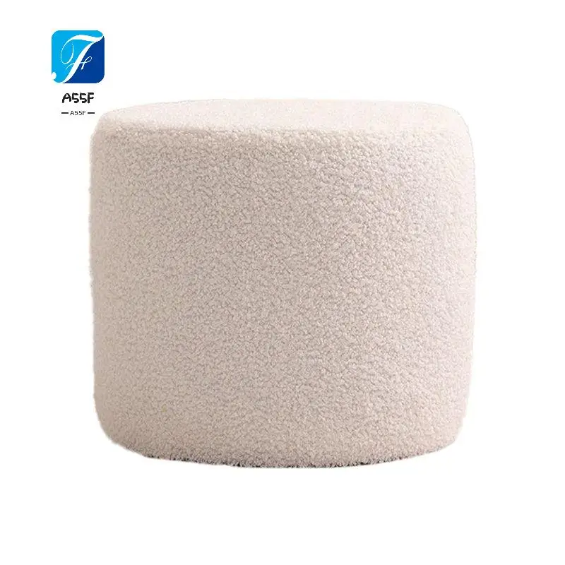 

A55F-Мягкий пуф-пуф — удобная подставка для ног из пенопласта для гостиной, стола, дивана — белый