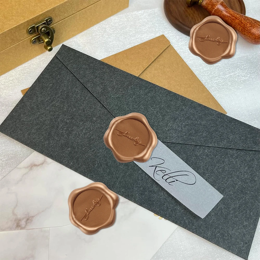 Wax Seal Stamp Set - 30 ชิ้น/เซ็ต ลัคกี้ เลิฟ มี ทैंค