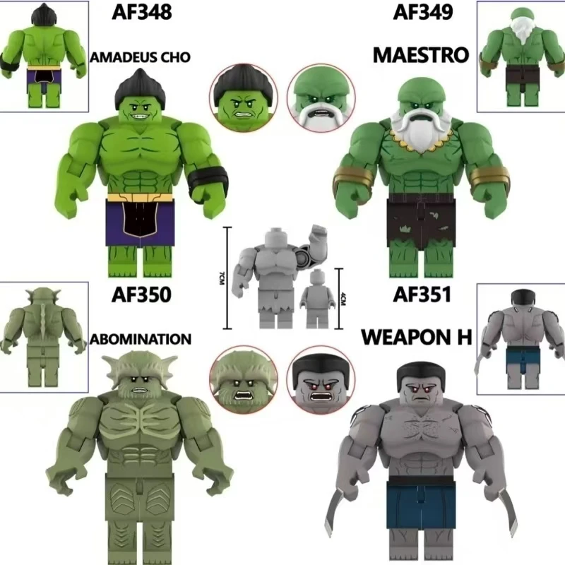 Riesiges Marvel-Superhelden-Bausteinspielzeug, klassisches Sammler-Montagepuzzle, Geschenk für Jungen und Kinder, Raumdekoration.