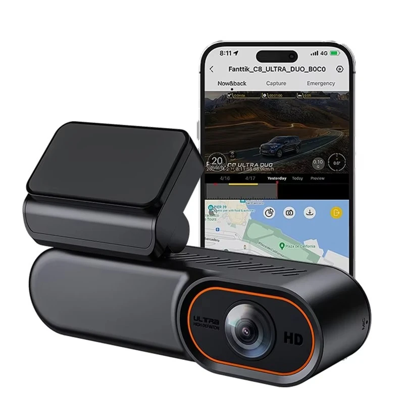 

Dash Cam Front and Rear 4K HD Collision Alarm GPS Real-time Cruise Recording Playback Car Camera 4G Dashcam