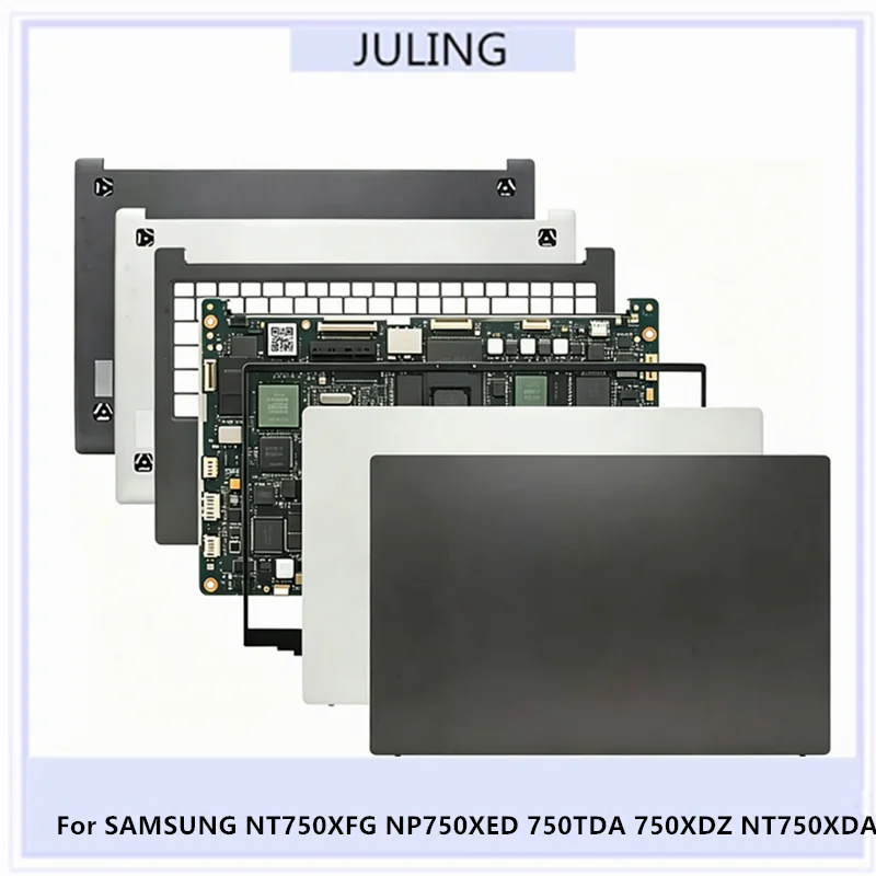 For SAMSUNG NT750XFG NP750XED 750TDA 750XDZ NT750XDA Laptop LCD Back Cover/Front Bezel/Palmrest Upper Cover/Housing Bottom Case