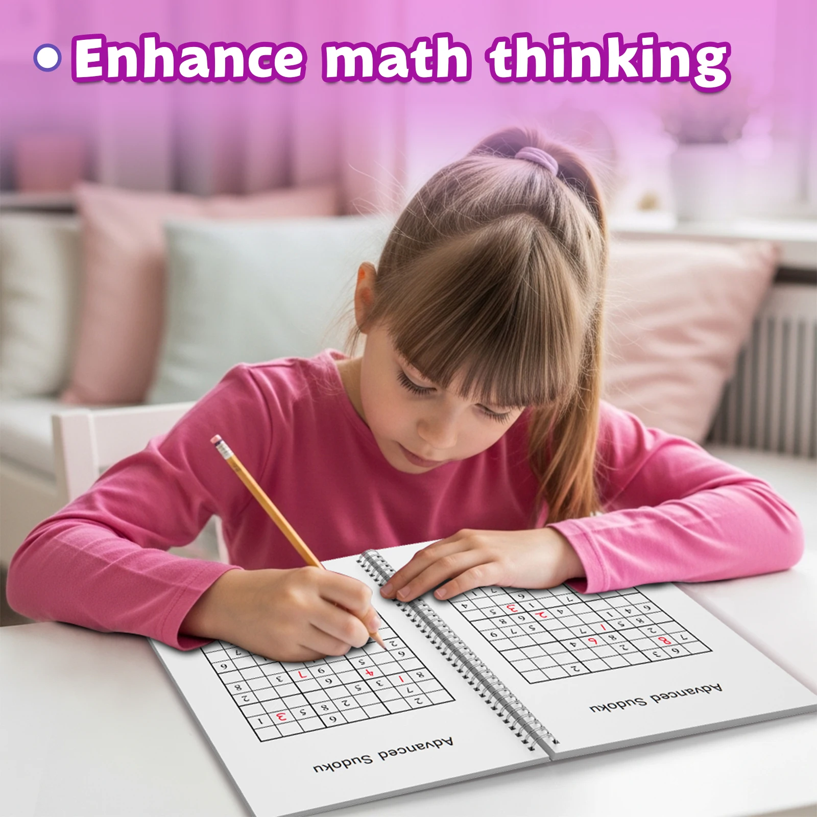 Sudoku for Kids Ages 3-6,6-9,9-12,12+ – Fun Logic Puzzle Workbook Set to Build Focus & Brain Skills