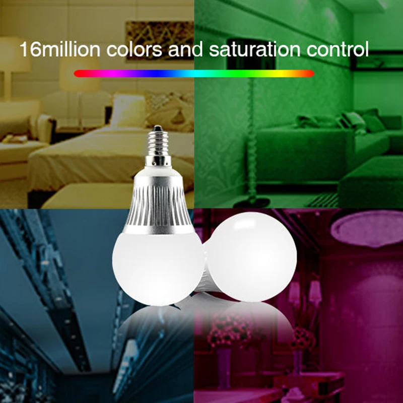 MiBoxer 2.4G 4W 5W 6W 9W 12W Led Bulb,Smart Wireless CCT RGBW RGBWW RGB+CCT Led Light,MR16 GU10 E14 E27 Led Lamp