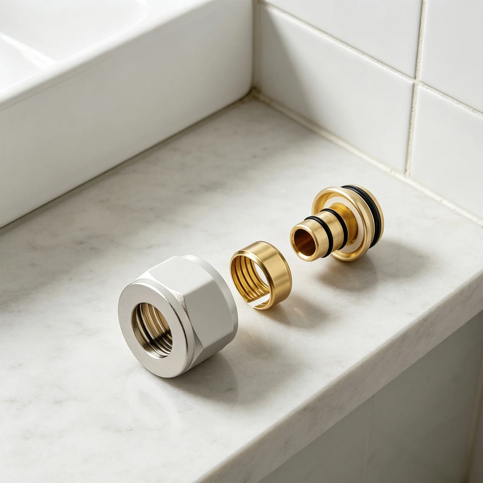 Underfloor Heating Manifolds Connectors Fitting 16mm 120 Set Nickel Plated Brass for Professional Plumbing Projects