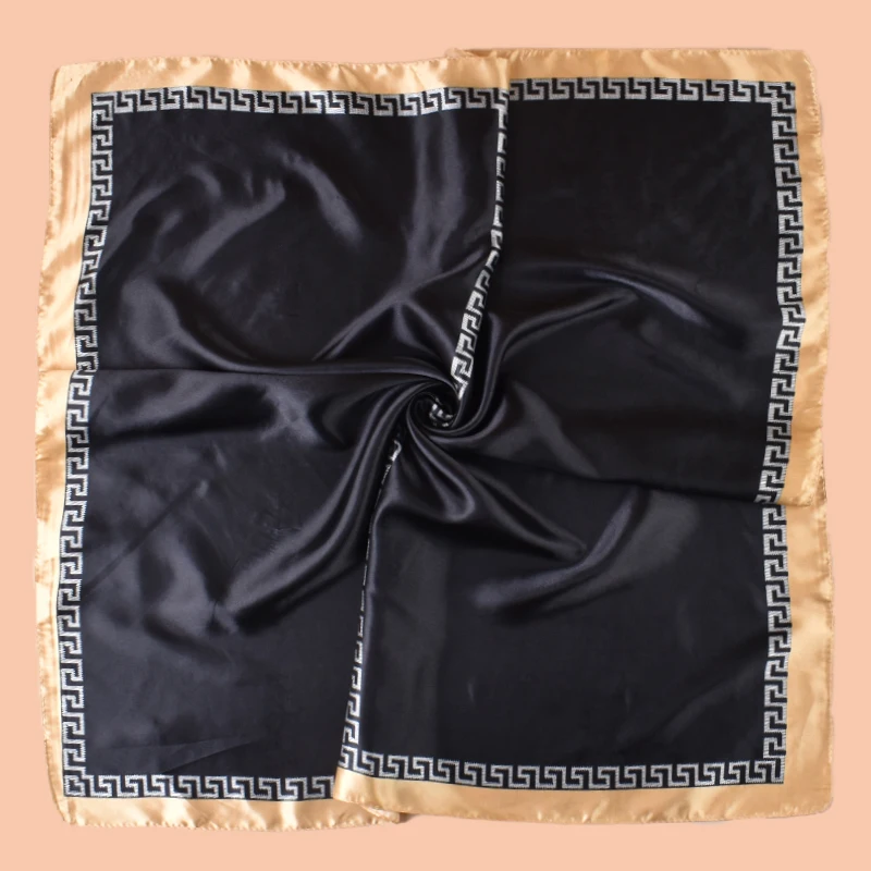 1PC Women's Summer Beach Accessory Fashion Satin Square Scarf 90*90inch Multi-use Headscarf Party Use Versatile Hair Towel image 5
