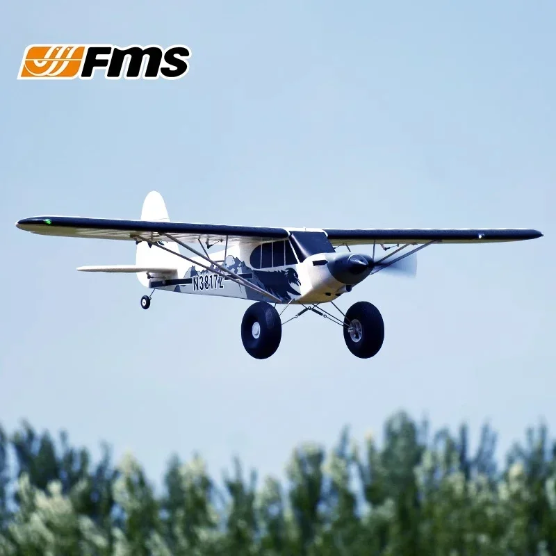 

Fms Pa-18 1300mm Remote Control Model Plane 1.3m J3 Piper Super Cub Rc Airplane Pnp Trainer Electric Aircraft Outdoor Sports