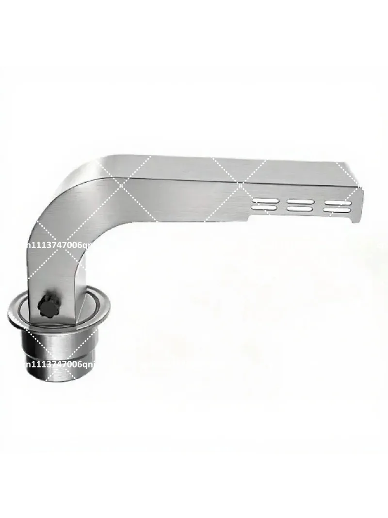 Stainless Steel BBQ Smokeless Ventilation System Kit, Heavy-Duty 100mm Exhaust Duct for Indoor Outdoor Cooking